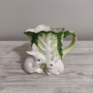 1992 Ceramic Bunny Rabbit Pitcher